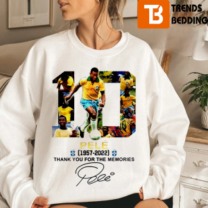 RIP Pele Sweatshirt 1940-2022 Thank You For The Memories My Legend Brazil Football