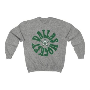 Retro Dallas Stars Hockey Crewneck Sweatshirt Vintage Texas NHL Star Style Apparel 3