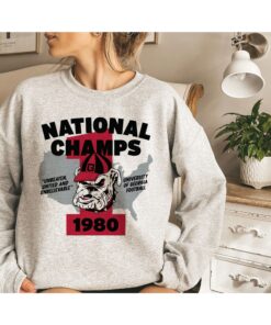 Retro Georgia Bulldogs 1980 National Champs Crewneck Sweatshirt 1