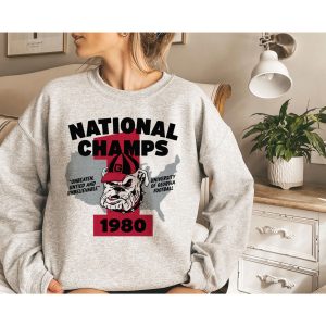 Retro Georgia Bulldogs 1980 National Champs Crewneck Sweatshirt 1