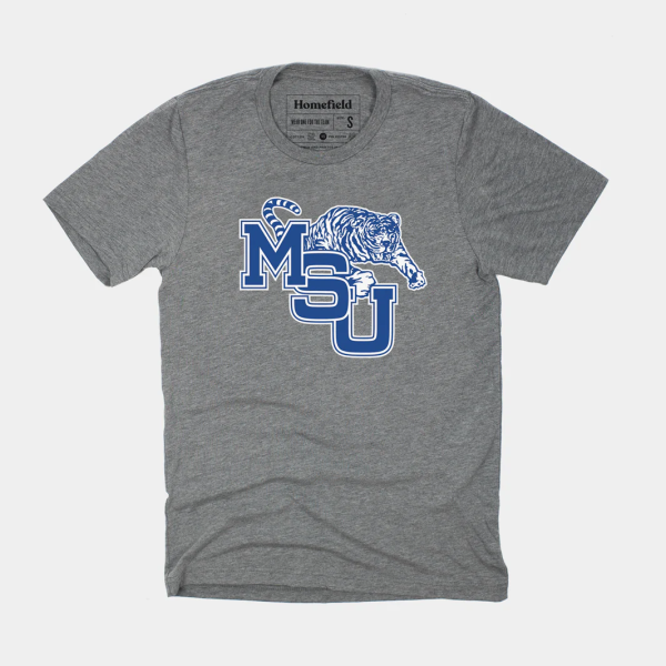 Retro Memphis State Tigers University Logo Tee