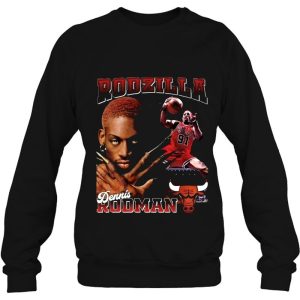 Rodzilla Dennis Rodman The Worm Chicago Bulls Basketball Sweatshirt