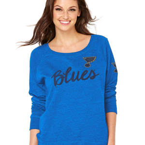 St Louis Blues Print Logo Vintage 90s Crewneck Sweatshirt