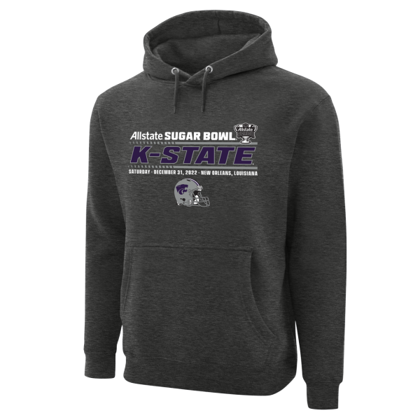 Sugar Bowl 2022 K-State Team Helmet Hoodie