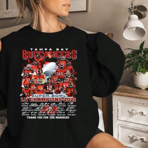 Tampa Bay Buccaneers Super Bowl Liv Champions 2021 Signatures Sweatshirt