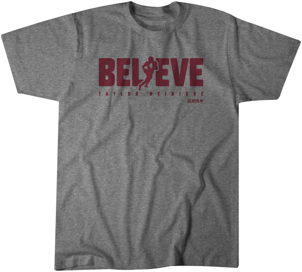 Taylor Heinicke Believe Unisex Hoodie Fan Gift