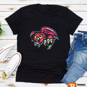 Temple Owls University Big Mascot Print T-shirt For Fan