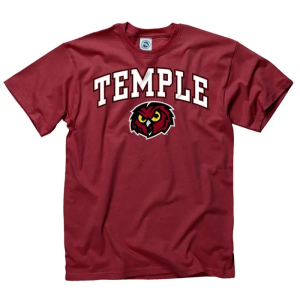 Temple Owls University Logo Print T-shirt Gift For Fan