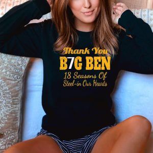 Thank You Big Ben Long Pittsburgh Steelers Sweatshirt