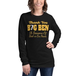 Thank You Big Ben Long Pittsburgh Steelers Sweatshirt 2