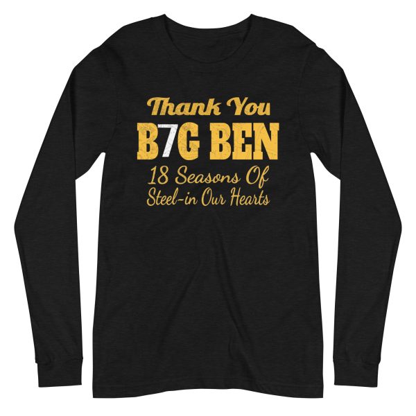 Thank You Big Ben Long Pittsburgh Steelers Sweatshirt