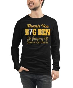 Thank You Big Ben Long Pittsburgh Steelers Sweatshirt 4