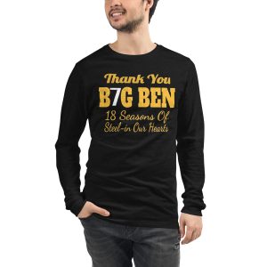 Thank You Big Ben Long Pittsburgh Steelers Sweatshirt 4