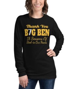 Thank You Big Ben Long Pittsburgh Steelers Sweatshirt 6