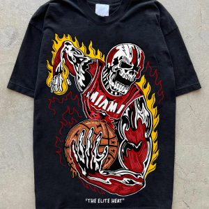 The Elite Heat Shirt Miami T shirt NBA Vintage 1