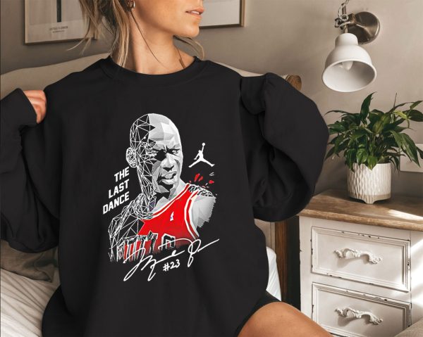 The Last Dance In Michael Jordan Vintage Inspired Throwback Sweatshirt