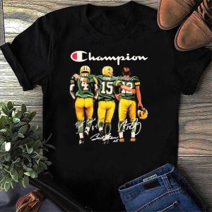 The Packers Champions Favre Starr And Rodgers 2021 T Shirt