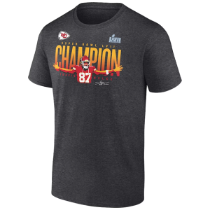 Travis Kelce Super Bowl LVII Champions Signature T-Shirt