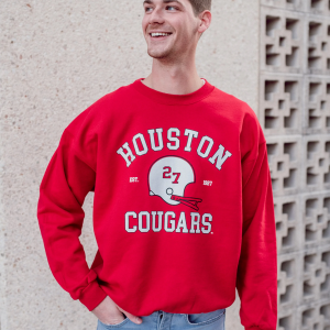 University Of Houston Cougars Vintage Football Crewneck Sweatshirt