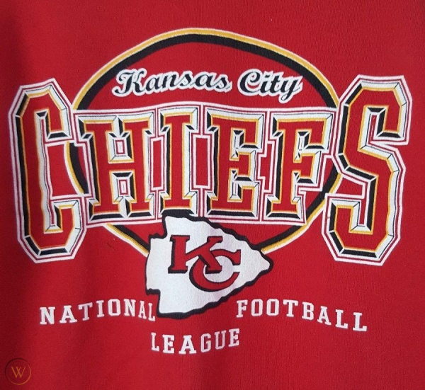 Vintage 1990s Kansas City Chiefs Crewneck Sweatshirt Logo