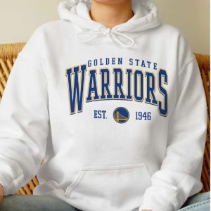 Vintage 90s Golden State Warriors Basketball Fan Hoodie 1