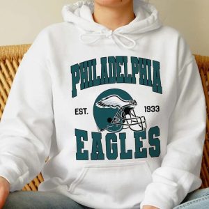 Vintage 90s Philadelphia Eagles Football Unisex Hoodie 1