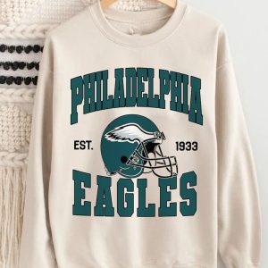 Vintage 90s Philadelphia Eagles Football Unisex Hoodie 2