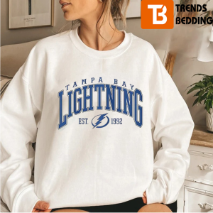 Vintage 90s Tampa Bay Lightning Logo Crewneck Sweatshirt