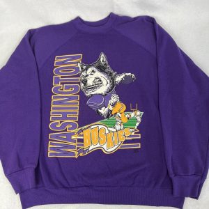 Vintage 90s Washington Huskies Graphic Unisex Sweatshirt