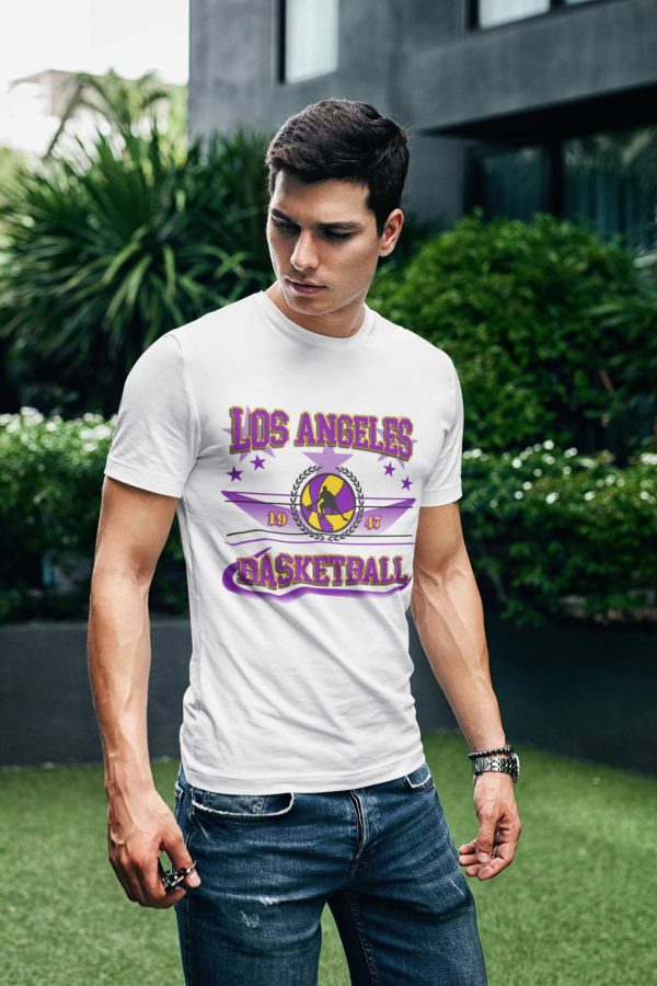 Vintage Basketball Los Angeles Laker T-Shirt For Fans