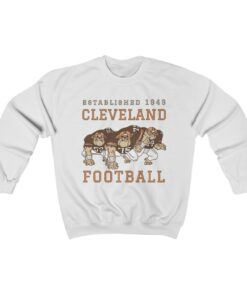 Vintage Cleveland Browns Crewneck Retro Style Football Apparel Mens amp Women 2