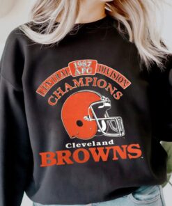 Vintage Cleveland Browns Dawg Pound Football Fan Gear Apparel Crewneck Sweatshirt 1