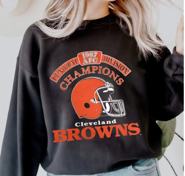 Vintage Cleveland Browns Dawg Pound Football Fan Gear Apparel Crewneck Sweatshirt