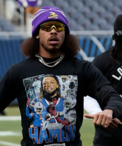 Vintage Damar Hamlin Tribute T shirt Justin Jefferson 2