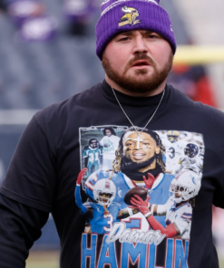 Vintage Damar Hamlin Tribute T shirt Justin Jefferson 3