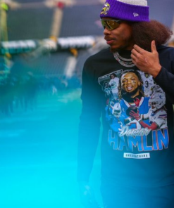 Vintage Damar Hamlin Tribute T shirt Justin Jefferson 5