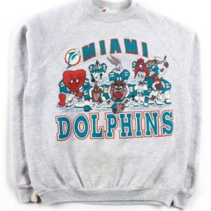 Vintage Dolphins Football Looney Tunes Sweatshirt