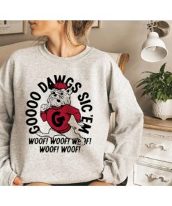 Vintage Georgia Bulldogs Go Dawgs Sicem Crewneck Sweatshirt 1