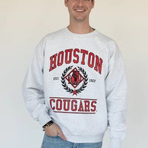 Vintage Houston Cougars University Sweatshirt For Fan