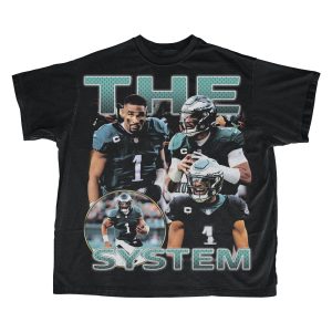 Vintage Jalen Hurts The System Unisex T-shirt