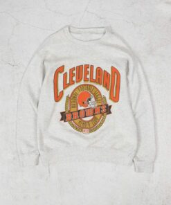 Vintage NFL Cleveland Browns Sweatshirt For Men Women 1 Vintage NFL Cleveland Browns Sweatshirt For Men Women 2