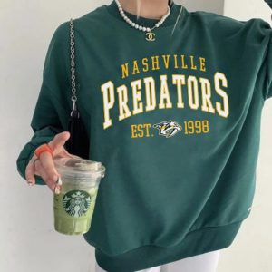 Vintage Nashville Predators Hockey Fan Sweatshirt