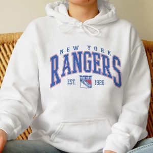 Vintage New York Rangers Hockey Logo Unisex Crewneck Sweatshirt 2