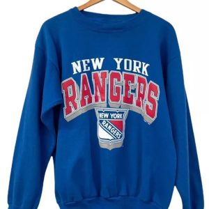 Vintage New York Rangers Team Logo Graphic Unisex Sweatshirt