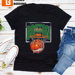 Vintage Style 90s Boston Celtics Basketball Team T-shirt