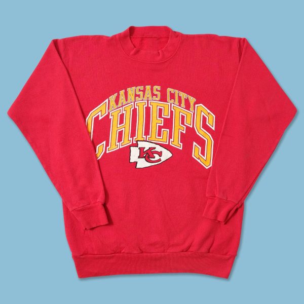 Vintage Style Kansas City Chiefs Crewneck Sweatshirt For Fan