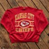 Vintage Style Kansas City Chiefs Football Crewneck Unisex Sweatshirt