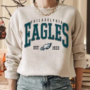 Vintage Style Philadelphia Eagles Football Unisex Crewneck Sweatshirt 1