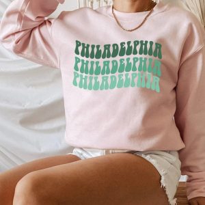 Vintage Style Philadelphia Football Game Day Crewneck Sweatshirt