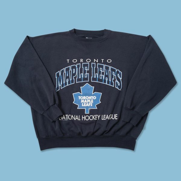 Vintage Toronto Maple Leaf Print Logo Medium Crewneck Sweatshirt